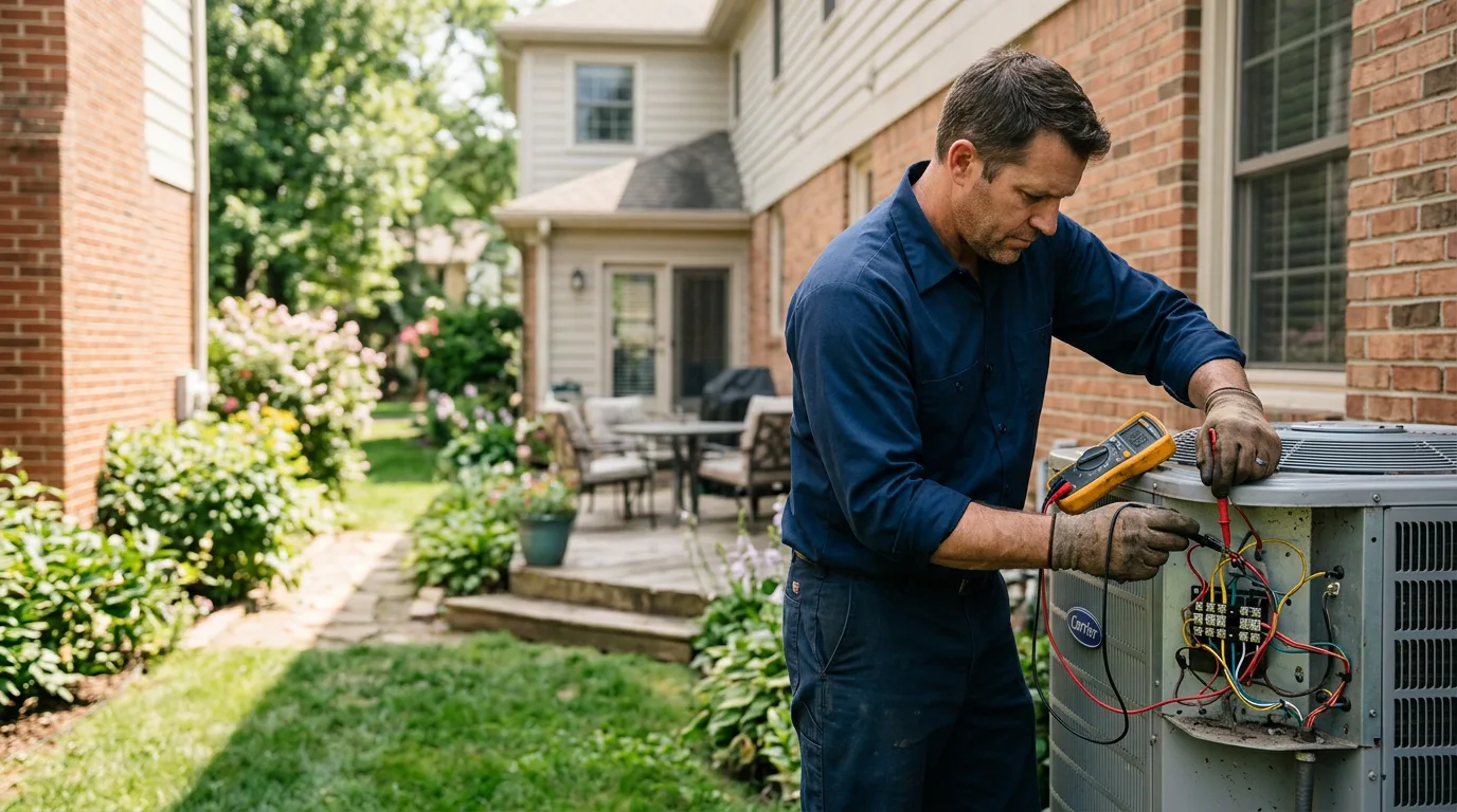 HVAC technician working near Park Ridge, IL